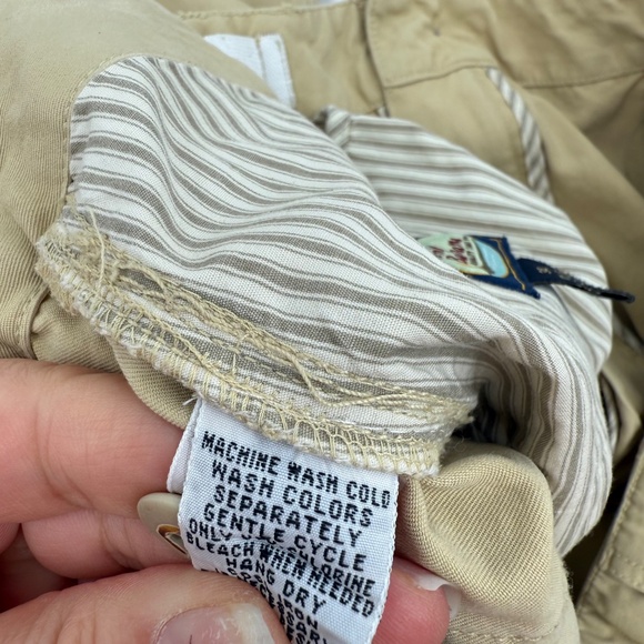 Tommy Bahama Pants Men 34 Beige Silk Blend Relax Resortwear Straight Leg - Picture 11 of 15